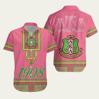 Alpha Kappa Alpha Akas Est 1908 Hawaiian Shirt | Newhawaiianshirts UK