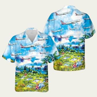 American Eagle Republic Airways Hawaiian Shirt | Newhawaiianshirts AU