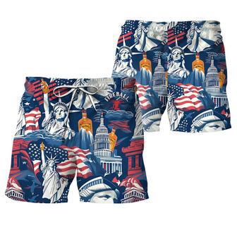 American Liberties Holding Fireball Swim Trunks | Newhawaiianshirts AU