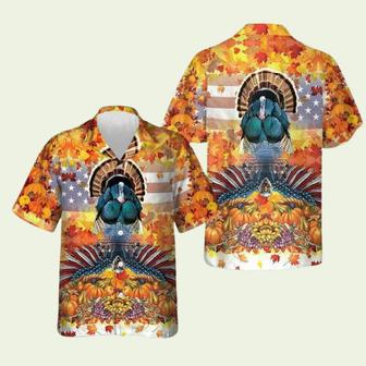 American Turkey Thanksgiving Hawaiian Shirt | Newhawaiianshirts CA