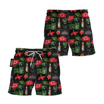 Angry Orchard Hibiscus Flower Swim Trunks | Newhawaiianshirts DE