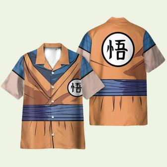 Anime Dragon Ball Son Goku Cosplay Costume Hawaiian Shirt | Newhawaiianshirts DE