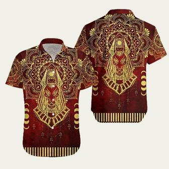 Anubis Pattern In Red Trendy Hawaiian Shirt | Newhawaiianshirts UK