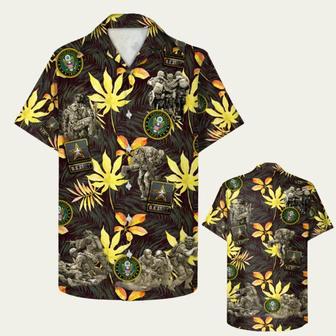 Army Marine Navy Air Force Coast Guard Tropical Hawaiian Shirt | Newhawaiianshirts AU