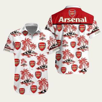 Arsenal Fc Tropical Easy Breezy Hawaiian Shirt | Newhawaiianshirts