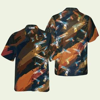 Artistic Tropical Gun Hawaiian Shirt | Newhawaiianshirts