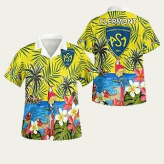 Asm Clermont Auvergne Rugby Hawaiian Shirt | Newhawaiianshirts DE