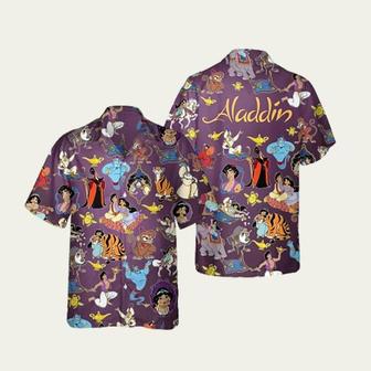 Asmine Abu Genie Rajah Aladdin Disney Tropical Hawaiian Shirt | Newhawaiianshirts