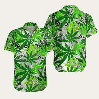 Audi Car Weed Hawaiian Shirt | Newhawaiianshirts