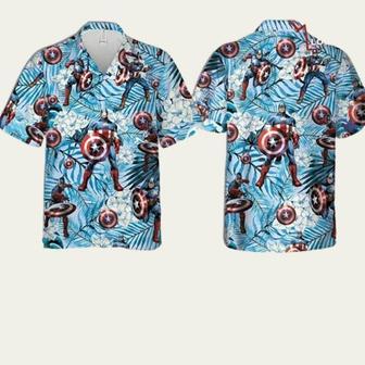 Avengers Captain America Marvel Comics Summer Hawaiian Shirt | Newhawaiianshirts AU