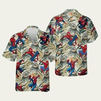 Avengers Spider Man With Floral Hawaiian Shirt | Newhawaiianshirts