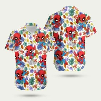 Avengers Superhero Spider Man Tropical Hawaiian Shirt | Newhawaiianshirts CA