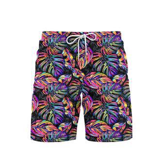 Awesome Multicolor Tropical Seamless Beach Shorts For Men | Newhawaiianshirts