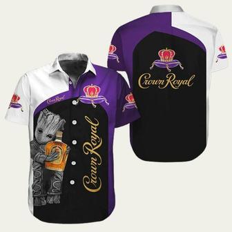 Baby Groot Crown Royal Hawaiian Shirt | Newhawaiianshirts