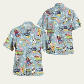 Back To The Future Pattern Hawaiian Shirt | Newhawaiianshirts AU