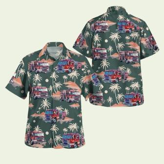 Barnegat Volunteer Fire Company Station Hawaiian Shirt | Newhawaiianshirts UK