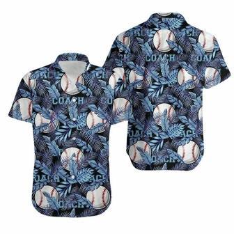 Baseball Coach Blue Hawaiian Shirt | Newhawaiianshirts