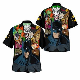 Batman Animated And Villain Face Hawaiian Shirt | Newhawaiianshirts UK