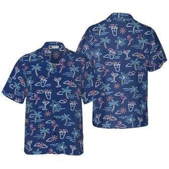 Beach Party Tropical Flamingo Hawaiian Shirt | Newhawaiianshirts AU