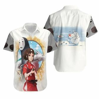 Beautiful Chihiro Ogino No Face Haku Spirited Away Studio Ghibli For Anime Fan Hawaiian Shirt | Newhawaiianshirts CA