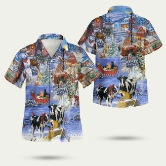 Beautiful Farm On Christmas Days Hawaiian Shirt | Newhawaiianshirts AU