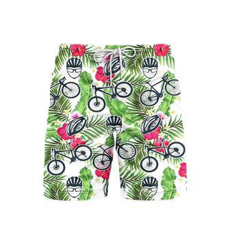 Bicycle Tropical Beach Shorts For Men | Newhawaiianshirts