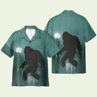 Bigfoot Mountain Cool Night Tropical Hawaiian Shirt | Newhawaiianshirts