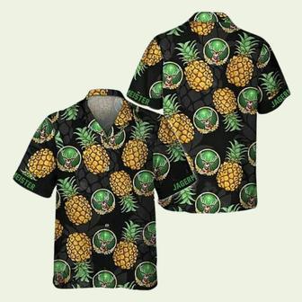 Black Aloha Pineapple Jagermeister Hawaiian Shirt | Newhawaiianshirts