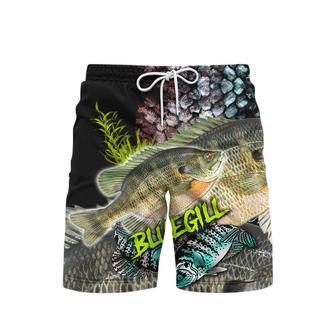 Bluegill Fishing Swim Trunks With Mesh Lining For Men | Newhawaiianshirts CA