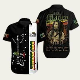 Bob Marley Rocknroll Hawaiian Shirt | Newhawaiianshirts DE