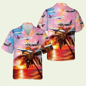 Boeing 737 Next Generation Delta Airlines Hawaiian Shirt | Newhawaiianshirts CA