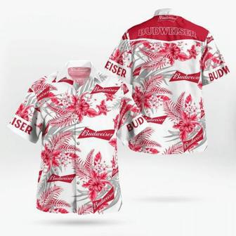 Boho Tropical Flowers Budweiser Hawaiian Shirt | Newhawaiianshirts