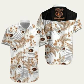 Boho Tropical Flowers Titos Vodka Hawaiian Shirt | Newhawaiianshirts UK