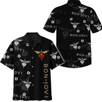 Bon Jovi Rock Band Bon Jovi Band Logo Hawaiian Shirt | Newhawaiianshirts AU