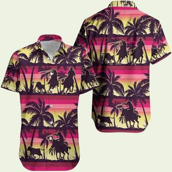 Boomini Palm Tree Team Roping Hawaiian Shirt | Newhawaiianshirts CA