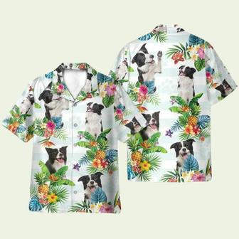 Border Collie Dog Tropical Flower Hawaiian Shirt | Newhawaiianshirts UK