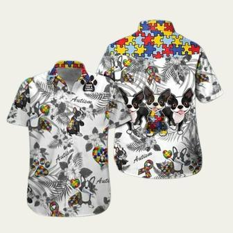 Boston Terrier Autism Hawaiian Shirt | Newhawaiianshirts DE