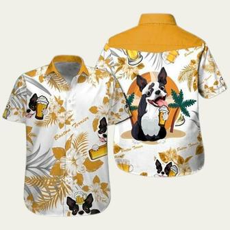 Boston Terrier Beer Summer Hawaiian Shirt | Newhawaiianshirts UK