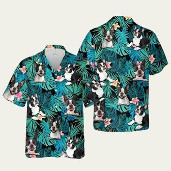 Boston Terrier Dog Love Dog Beach Hawaiian Shirt | Newhawaiianshirts DE