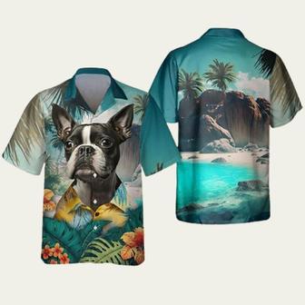 Boston Terrier Summer Hawaiian Shirt | Newhawaiianshirts UK