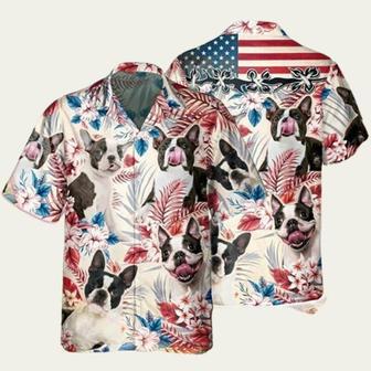 Boston Terrier Tropical Hawaiian Shirt | Newhawaiianshirts DE