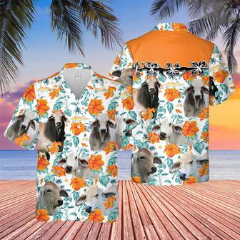 Brahman Hibiscus Floral Hawaiian Shirt Summer Gifts | Newhawaiianshirts