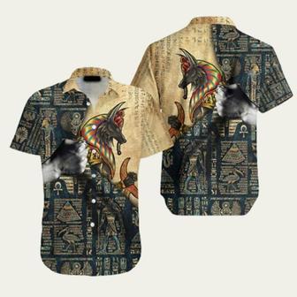 Brave Anubis Ancient Egyptian Mythology Hawaiian Shirt | Newhawaiianshirts AU