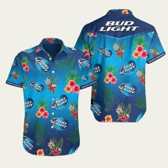 Bud Light Tropical Flower 1 Hawaiian Shirt | Newhawaiianshirts CA