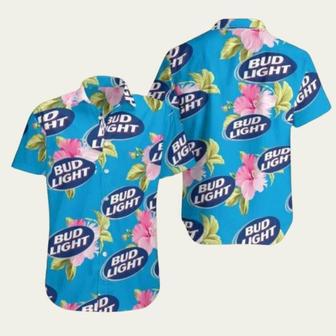 Bud Light Tropical Flower Hawaiian Shirt | Newhawaiianshirts UK