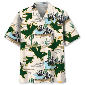 Bull Riding Desert Hawaiian Shirt Summer Gifts | Newhawaiianshirts AU