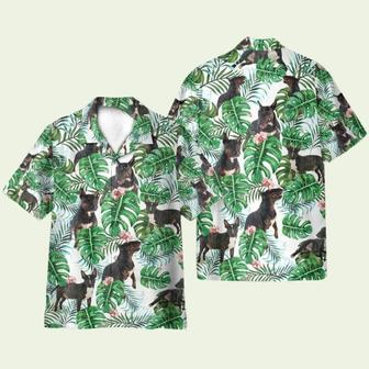 Bull Terrier Dog Tropical Plant Hawaiian Shirt | Newhawaiianshirts DE