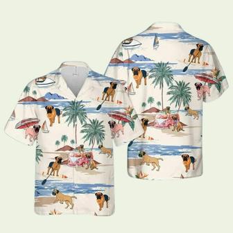 Bullmastiff Summer Beach Hawaiian Shirt | Newhawaiianshirts UK