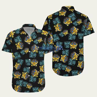 Bumblebee Transformer Pattern Hawaiian Shirt | Newhawaiianshirts