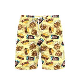 Burger Life Is Better With Burger Food Lover Beach Shorts For Men | Newhawaiianshirts DE